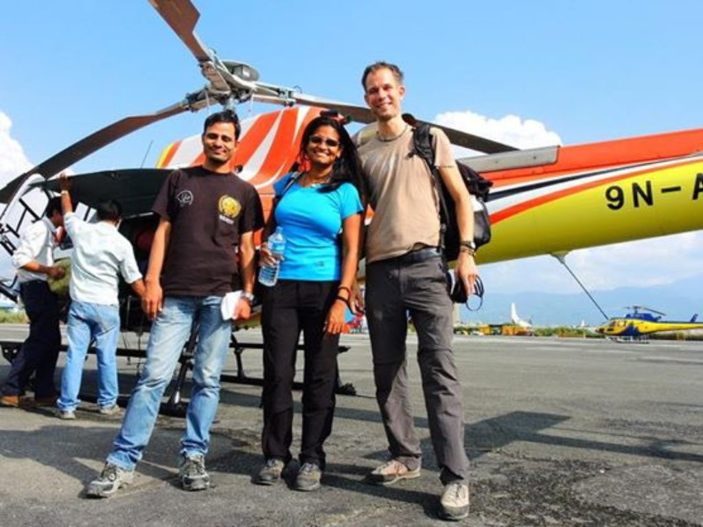 Kathmandu to Lukla sharing Helicopter