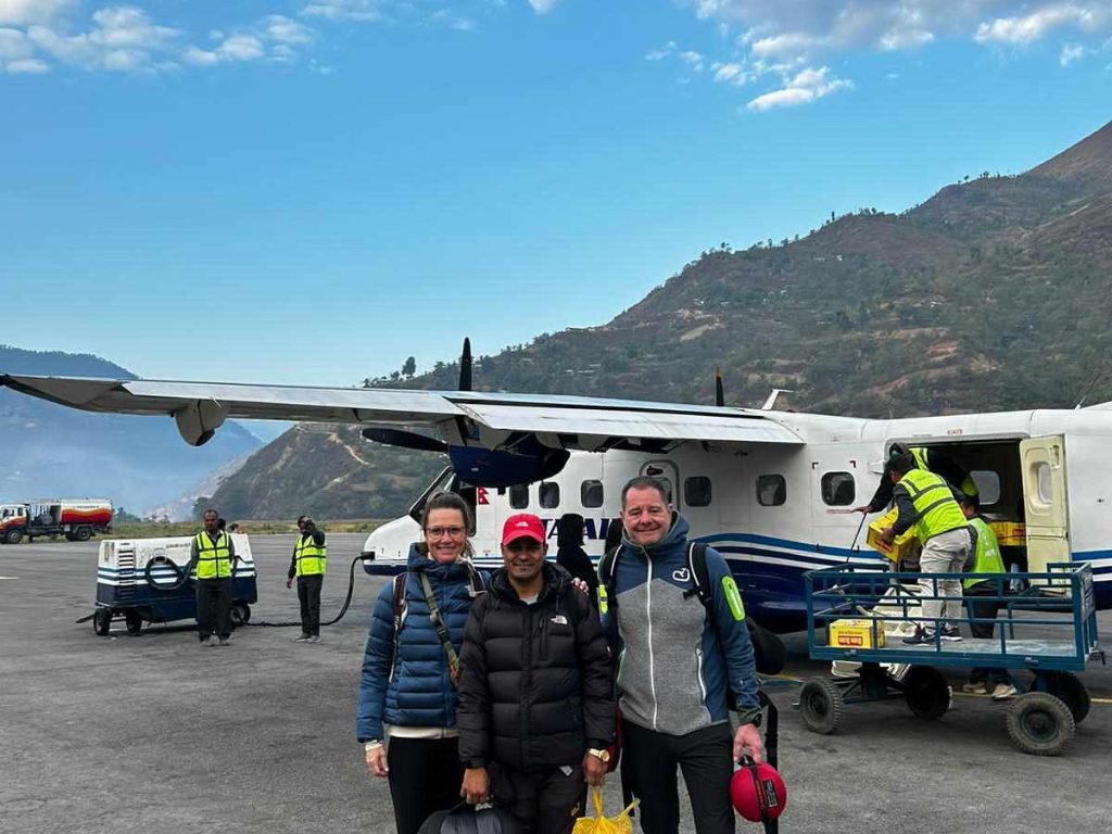 Mountain flight by air
