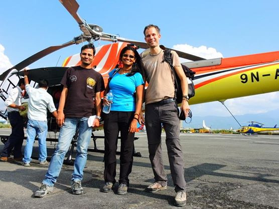 Kathmandu to Lukla sharing Helicopter