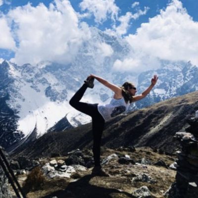Annapurna Base Camp yoga trek.